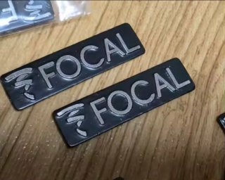 2 Pegatinas Focal Negras