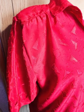 Blusa roja vintage