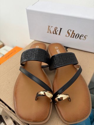 Sandali donna K&I Shoes neri tg 40 nuovo