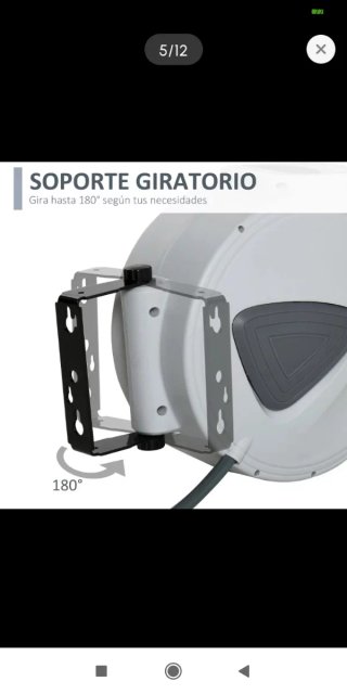 Manguera Aire Comprimido 10M Retráctil