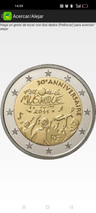 Moneda 2€ Francia 2011 Fête de la Musique