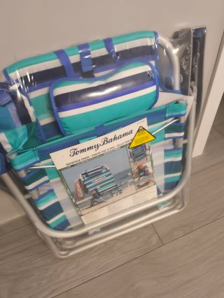 Silla Playa Tommy Bahama Azul y Verde