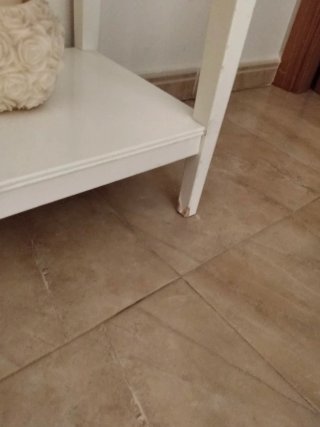 Recibidor blanco y transparente