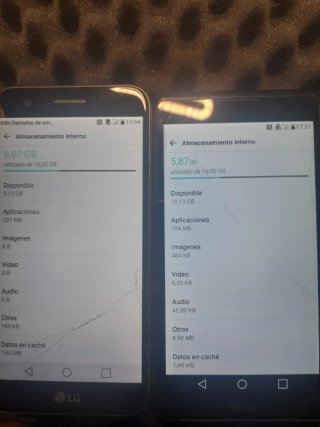 2 teléfonos LG, 1 xiaomi para piezas