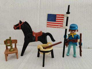 Playmobil Soldado Confederado con Bandera USA