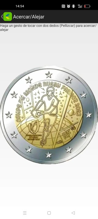 Moneda 2€ Francia Rugby 2023