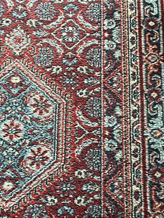 Tappeto lana vintage con certificato 345x 75 c