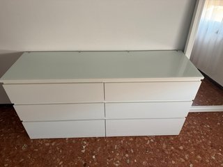 Cómoda IKEA MALM 6 cajones blanca