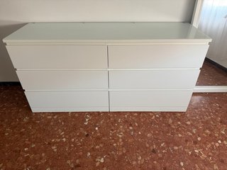 Cómoda IKEA MALM 6 cajones blanca