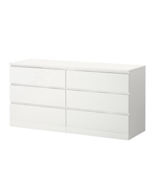 Cómoda IKEA MALM 6 cajones blanca