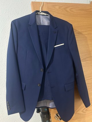 Traje de vestir azul Zara