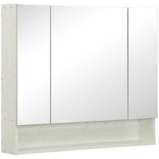 Specchio Bagno Contenitore con 3 Ante Soft Close,