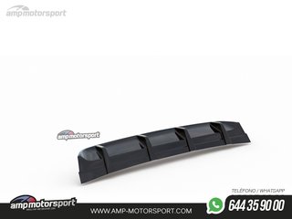 DIFUSOR TRASERO VW GOLF MK7 GTI CLUBSPORT 2013-2016 NEGRO MATE