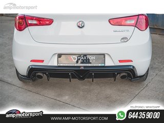 DIFUSOR TRASERO ALFA ROMEO GIULIETTA 2010-2020 NEGRO BRILLO