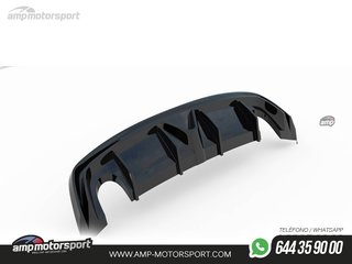 DIFUSOR TRASERO ALFA ROMEO GIULIETTA 2010-2020 NEGRO BRILLO