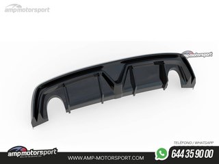 DIFUSOR TRASERO ALFA ROMEO GIULIETTA 2010-2020 NEGRO BRILLO
