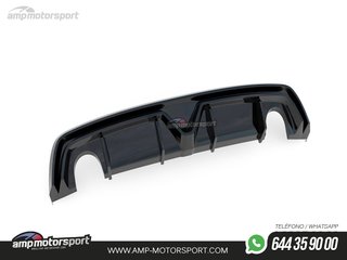 DIFUSOR TRASERO ALFA ROMEO GIULIETTA 2010-2020 NEGRO BRILLO