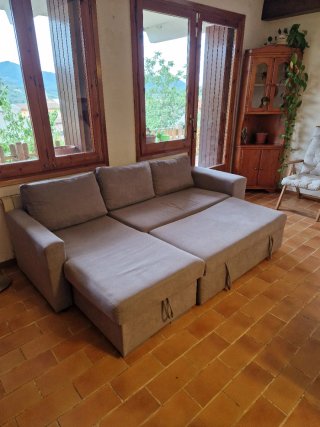 Sofá Cama Chaiselong Gris