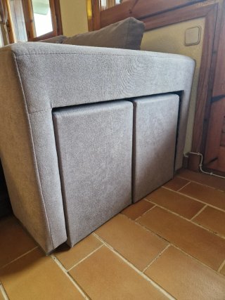 Sofá Cama Chaiselong Gris