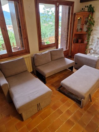 Sofá Cama Chaiselong Gris