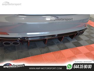 DIFUSOR TRASERO AUDI S5 F5 2016-- NEGRO MATE