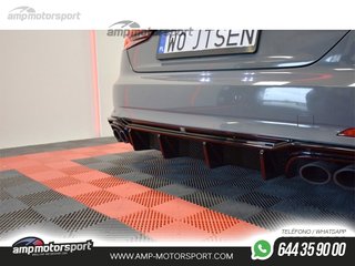 DIFUSOR TRASERO AUDI S5 F5 2016-- NEGRO MATE