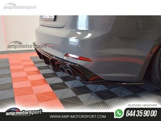 DIFUSOR TRASERO AUDI S5 F5 2016-- NEGRO MATE