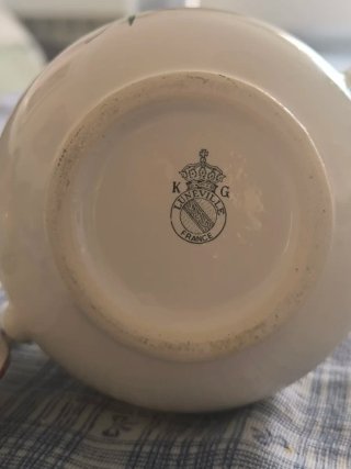 Azucarero Keller et Guérin Porcelana Francesa