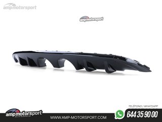 DIFUSOR TRASERO NEGRO BRILLO VW GOLF 6 LOOK R32 PARAGOLPES ESTANDAR