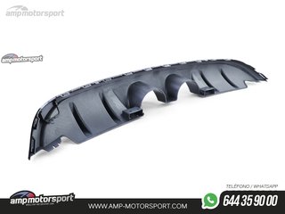 DIFUSOR TRASERO NEGRO BRILLO VW GOLF 6 LOOK R32 PARAGOLPES ESTANDAR