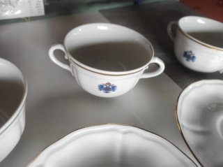 Set 8 Tazas Té Royal Kent Doble Asa