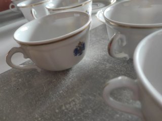 Set 8 Tazas Té Royal Kent Doble Asa