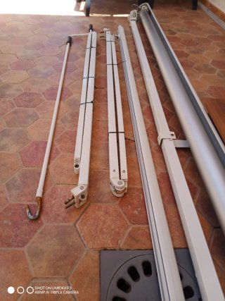 Estructura Toldo Aluminio 3x2.5m