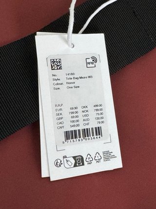 Bolso bandolera Rains impermeable nuevo burdeos