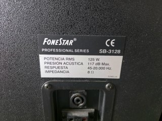 Lote de 6 altavoces profesionales Fonestar
