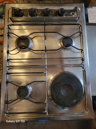 Placa cocina Teka 3 fuegos + 1 eléctrico 60/43cm