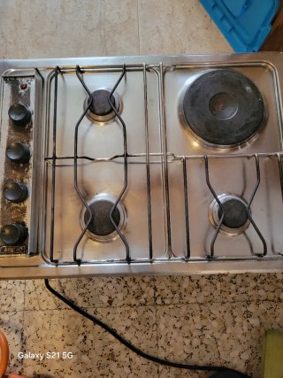 Placa cocina Teka 3 fuegos + 1 eléctrico 60/43cm
