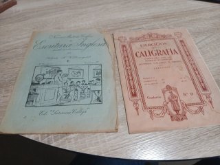 Cuadernos de caligrafía  antiguos