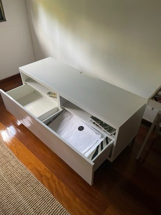 Mueble salon blanco, mueble TV