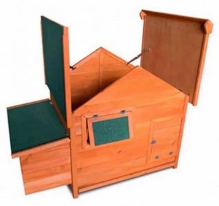 Gallinero de madera y acero galvanizado Gardiun
