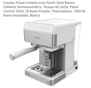 Cafetera Cecotec Blanca Semiautomática