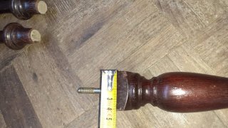 Lote 4 patas madera maciza antiguas ver fotos