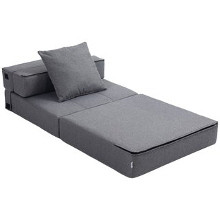 Poltrona Letto Singolo da Terra Pieghevole con Cus