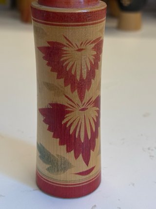 Bambola Kokeshi Giapponese Vintage