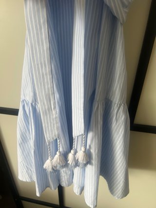Vestido H&M Rayas Azules y Blancas