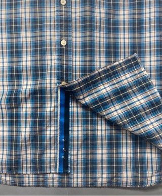 Camisa GANT cuadros azul y blanco