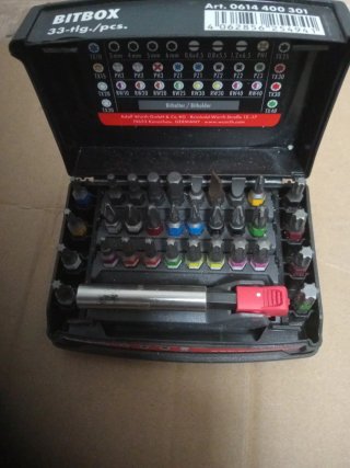 Navaja Würth con juego de puntas