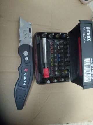 Navaja Würth con juego de puntas