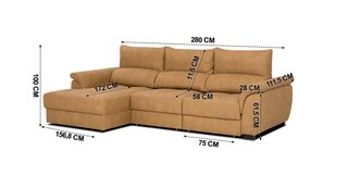 Sofá chaise longue, cama.