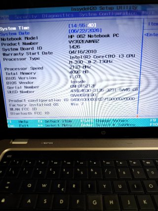 Notebook HP G62 i3